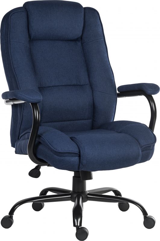 Heavy Duty Fabric Office Chair - Brown, Blue or Grey Option - GOLIATH-DUO - Up to 27 Stone
